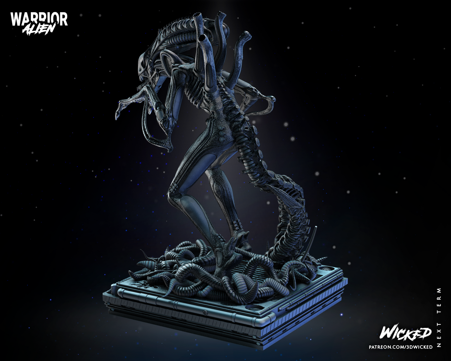 Alien Warrior - Aliens Statue