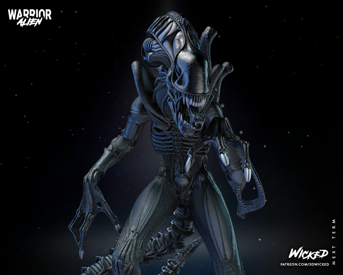 Alien Warrior - Aliens Statue