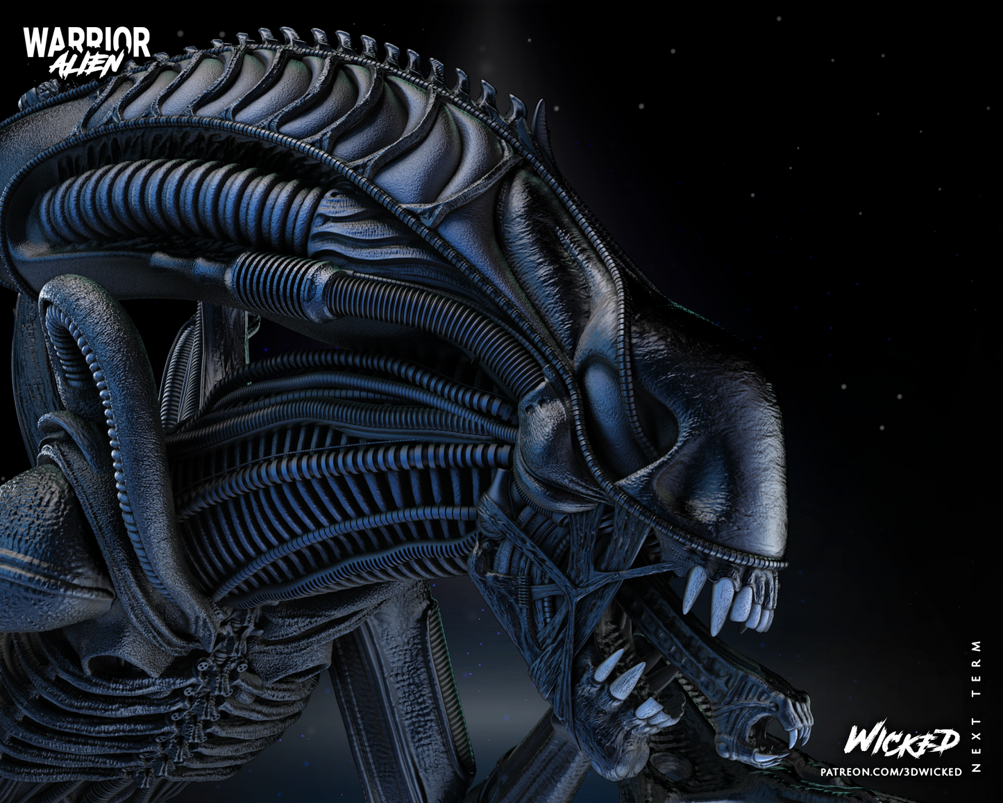 Alien Warrior - Aliens Statue