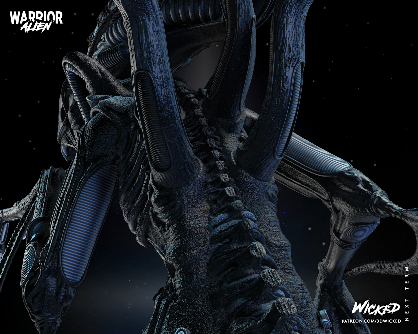 Alien Warrior - Aliens Statue