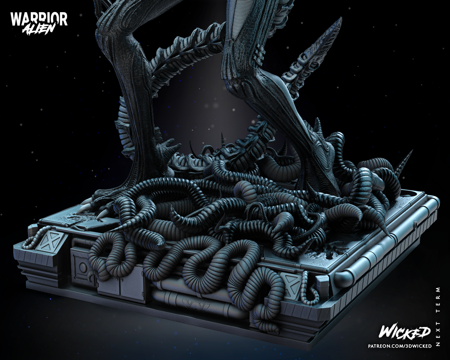 Alien Warrior - Aliens Statue