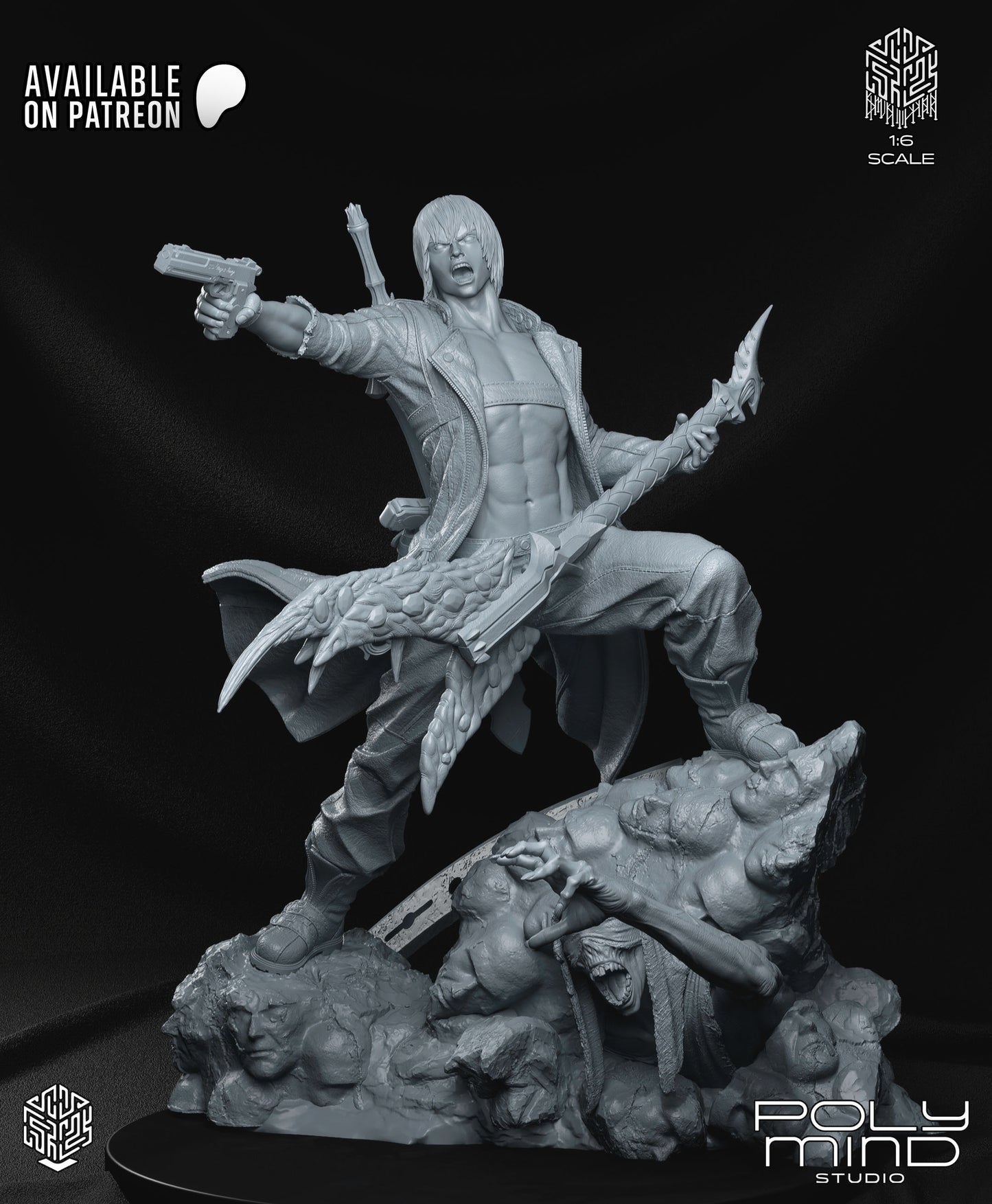 Dante Statue 3D-Printed Kit