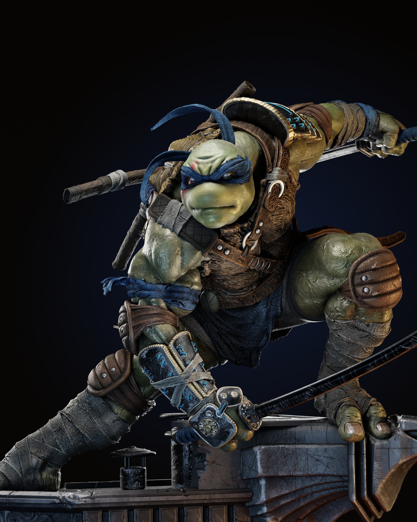 Leonardo Statue