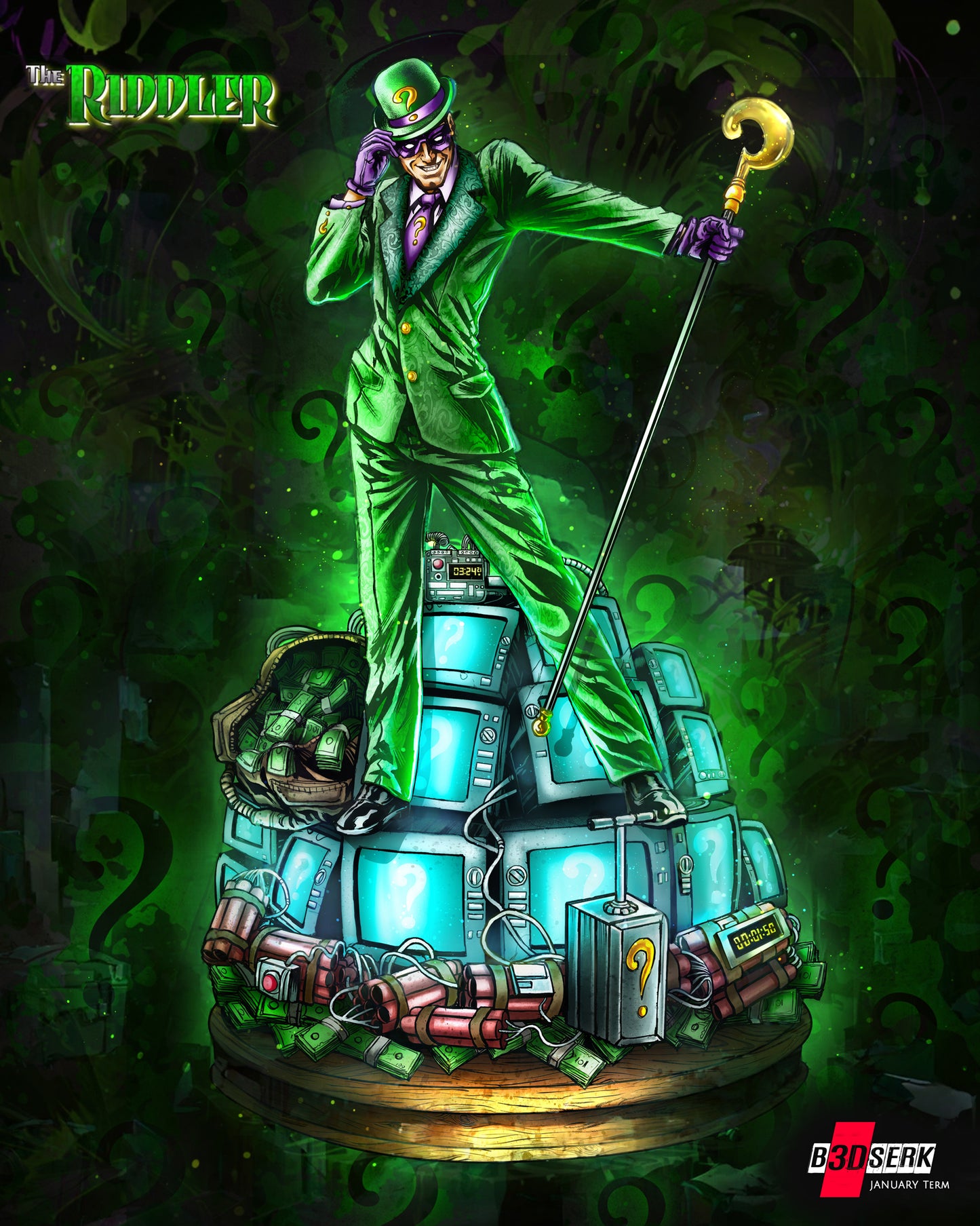 Riddler Statue