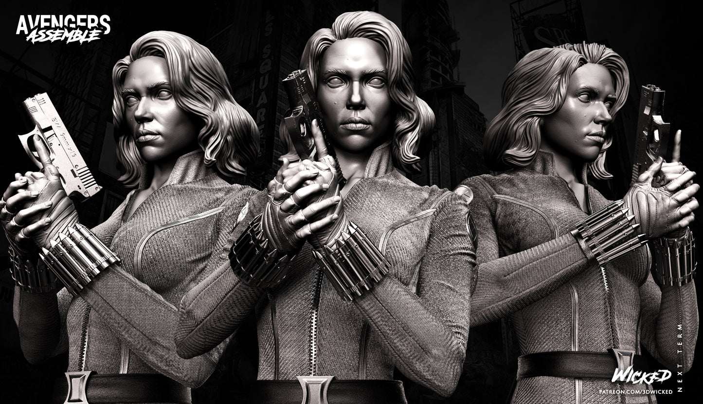Black Widow Statue