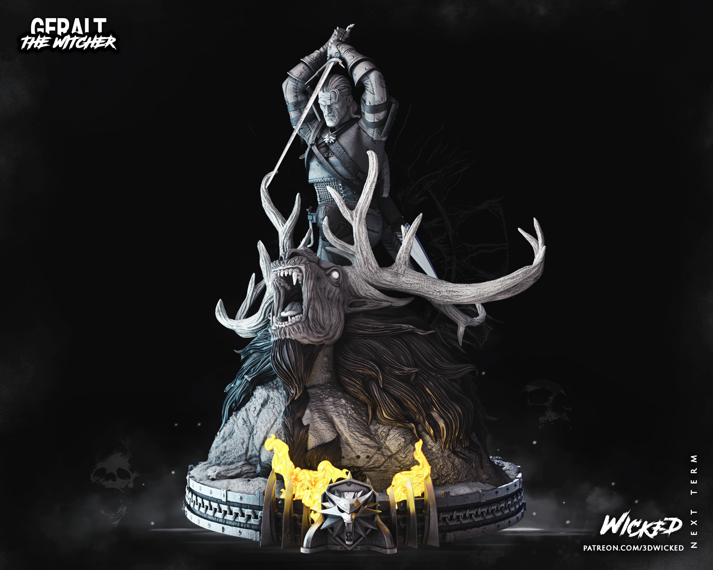 Geralt Of Rivia (The Witcher) Statue