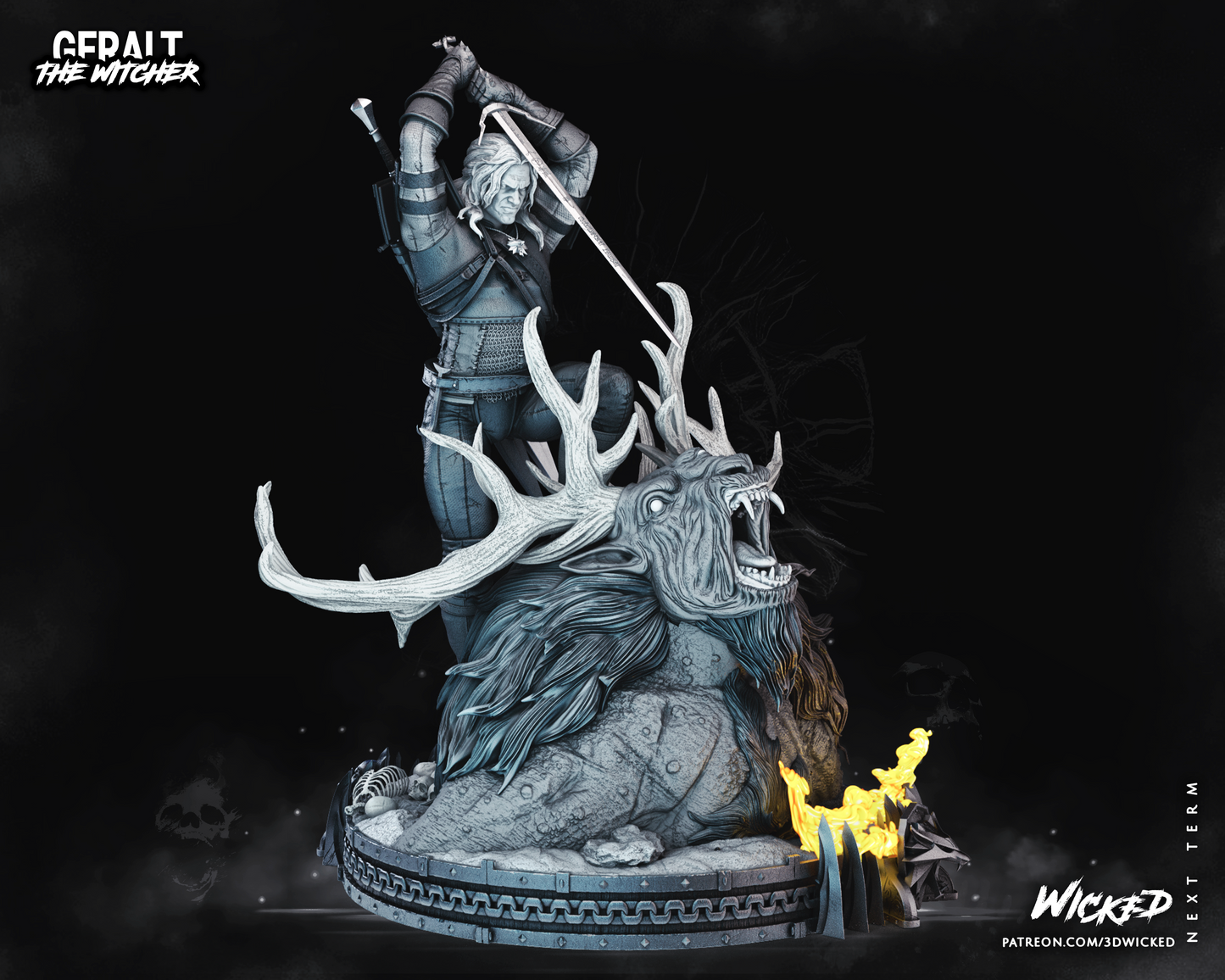 Geralt Of Rivia (The Witcher) Statue
