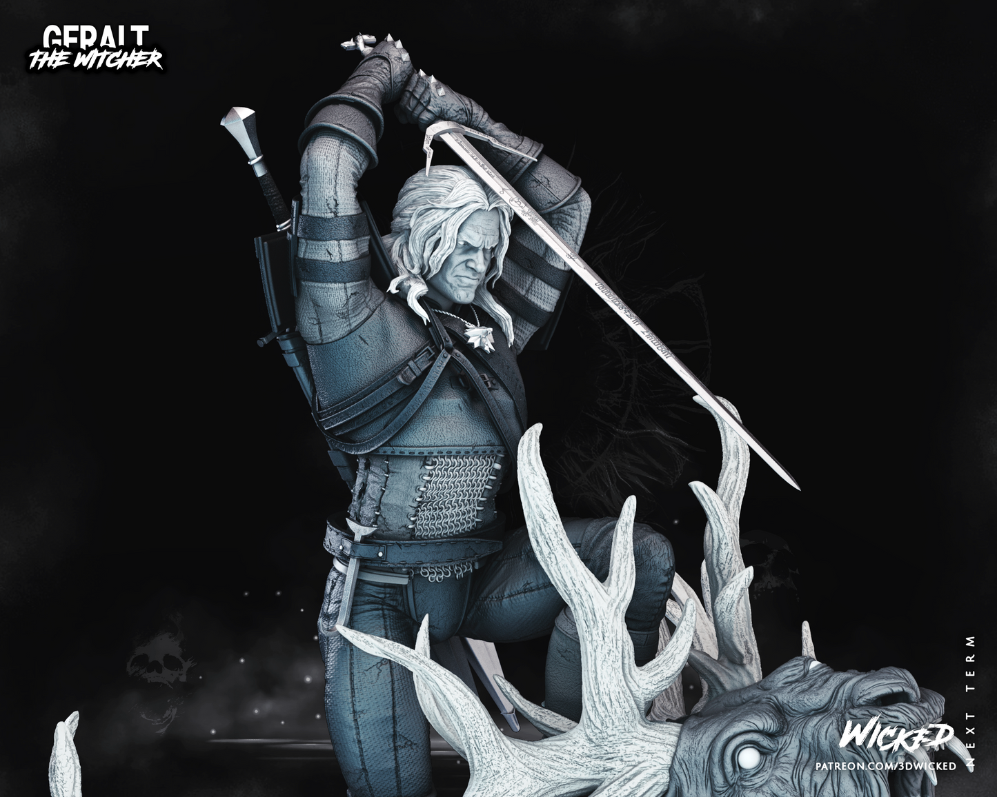 Geralt Of Rivia (The Witcher) Statue