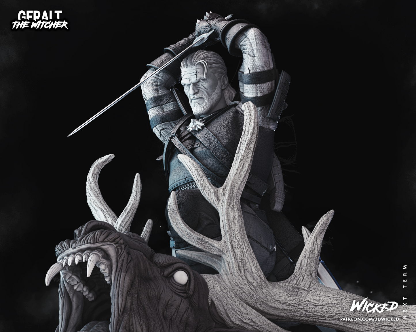 Geralt Of Rivia (The Witcher) Statue