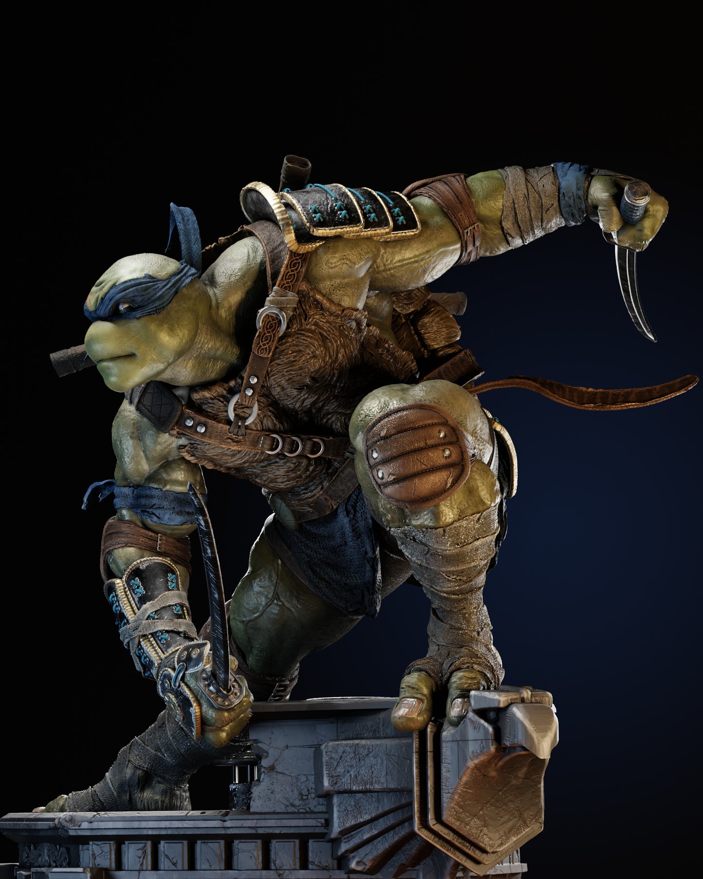 Leonardo Statue