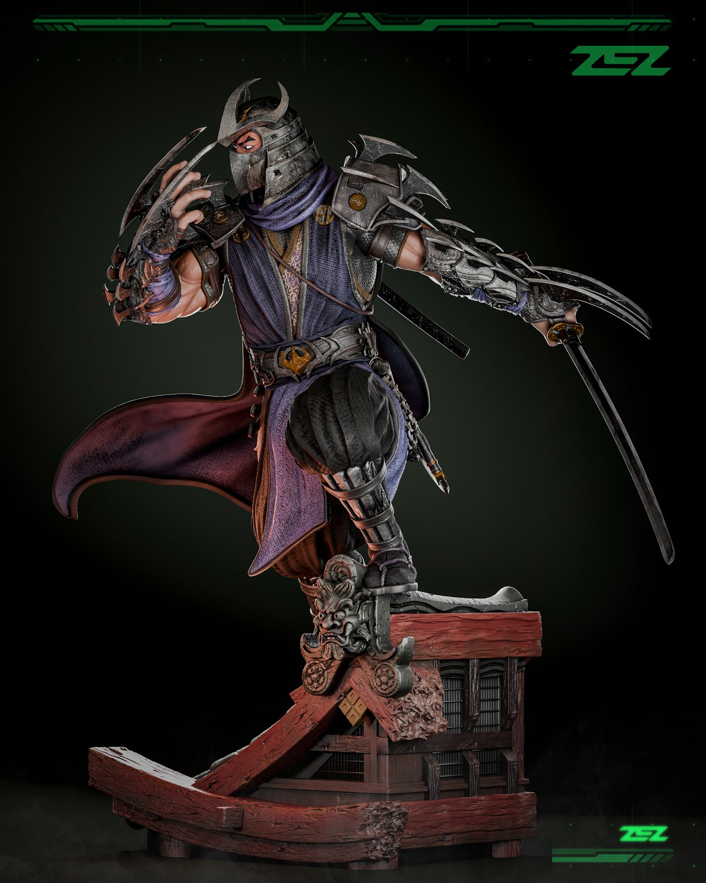 Shredder Statue