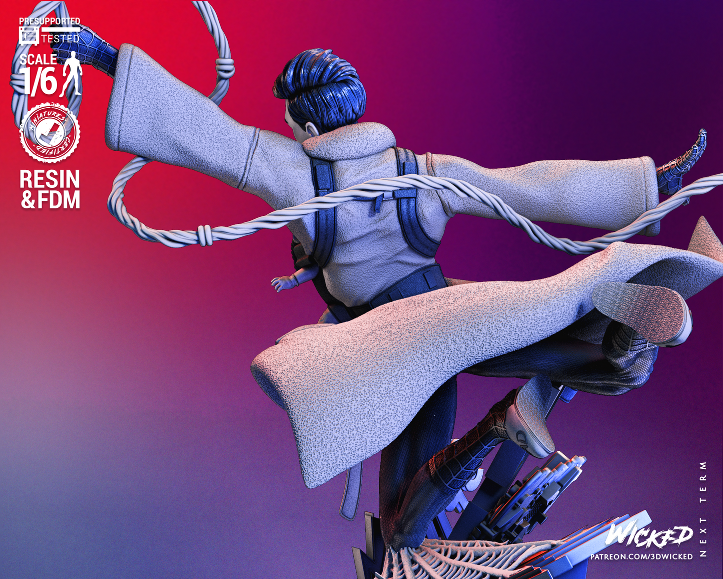 Peter B Parker & Mayday (Spiderman Across The Spider Verse) Statue