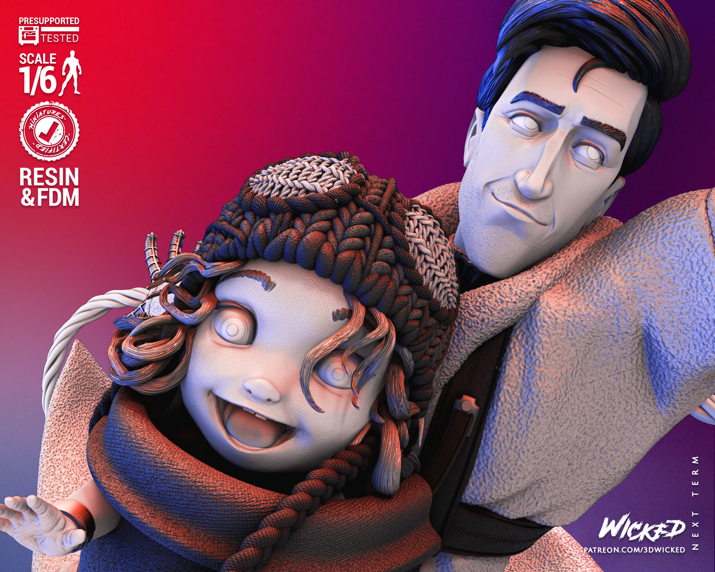 Peter B Parker & Mayday (Spiderman Across The Spider Verse) Statue