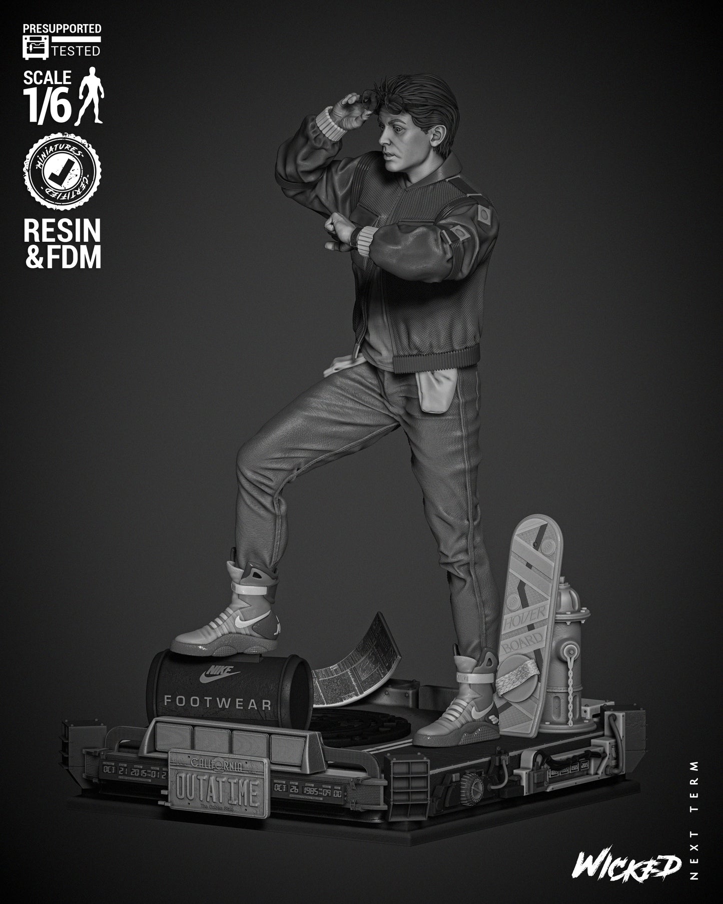 Marty McFly Statue