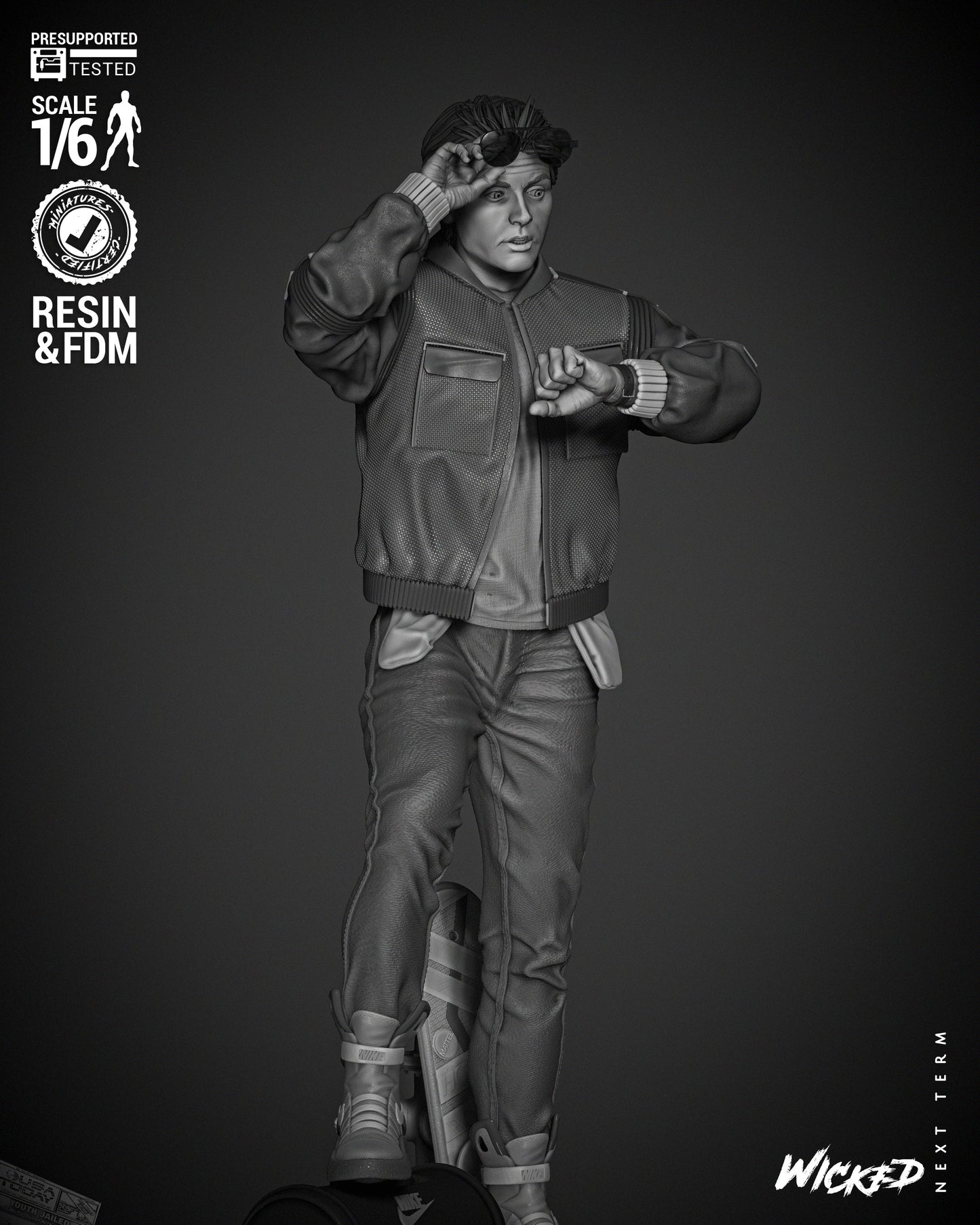 Marty McFly Statue
