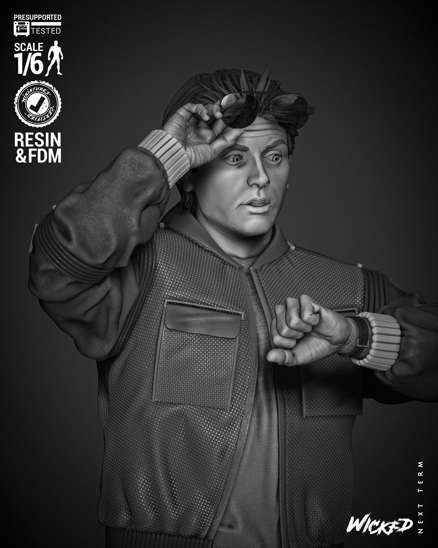 Marty McFly Statue