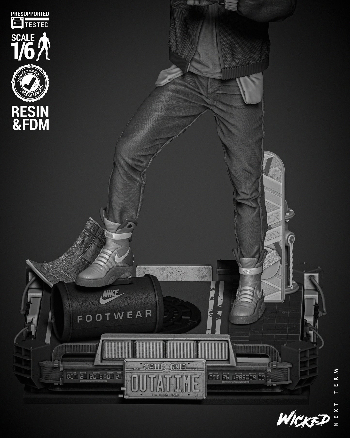Marty McFly Statue