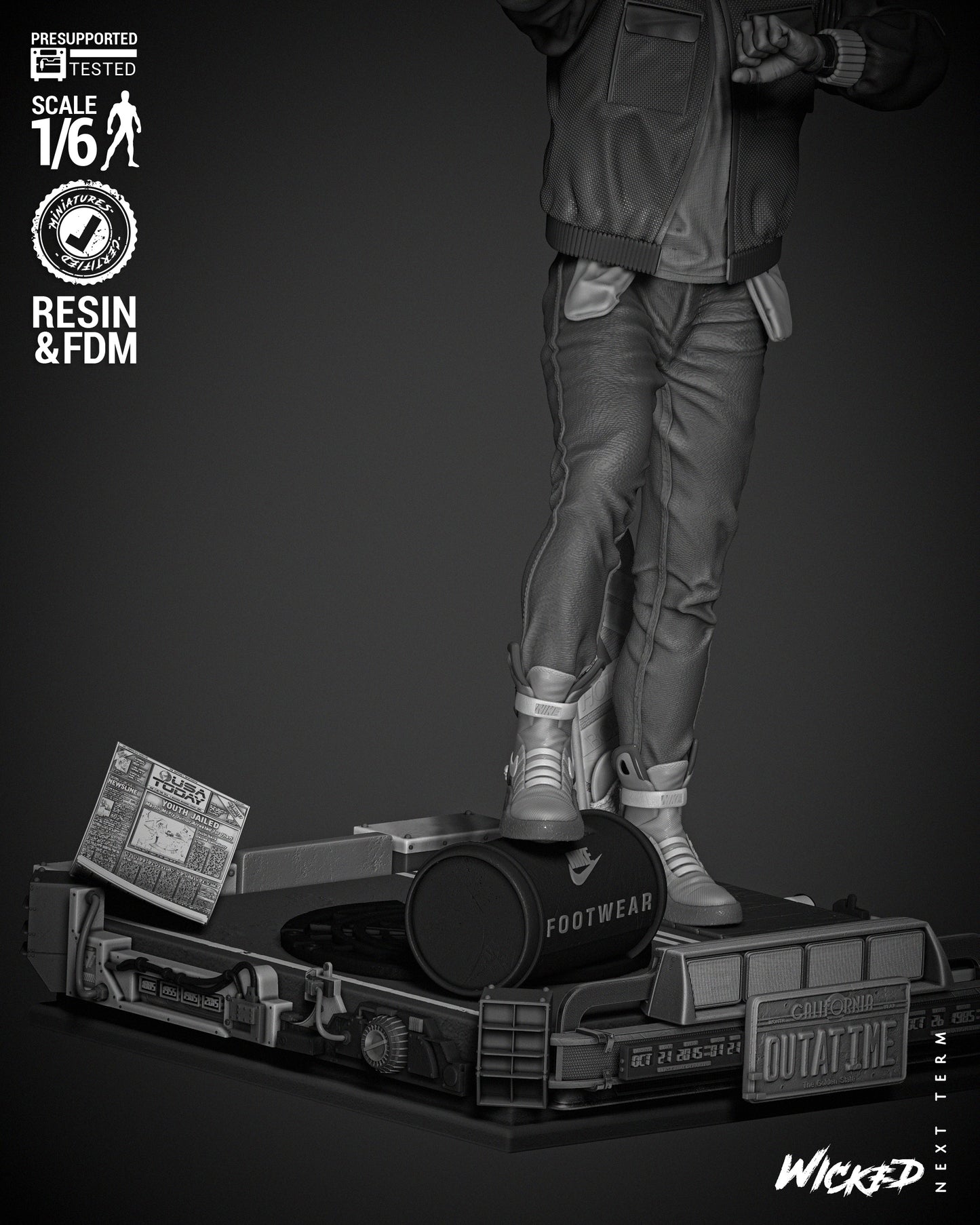 Marty McFly Statue