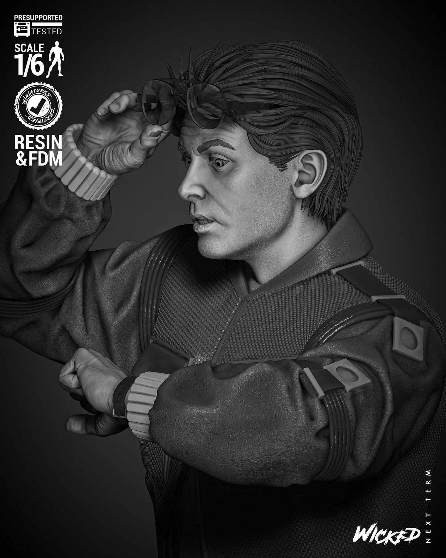 Marty McFly Statue