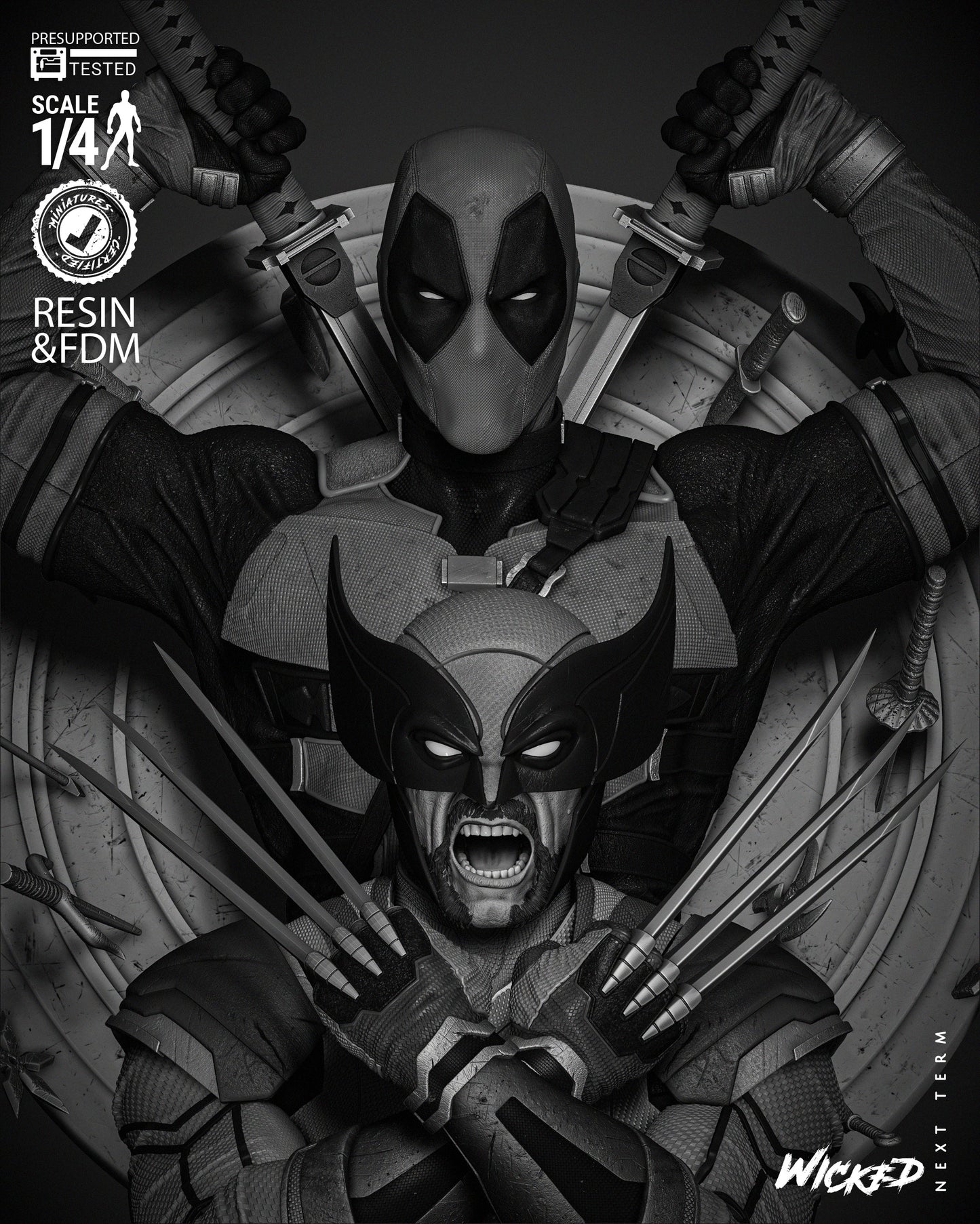 Deadpool & Wolverine 2024 Bust