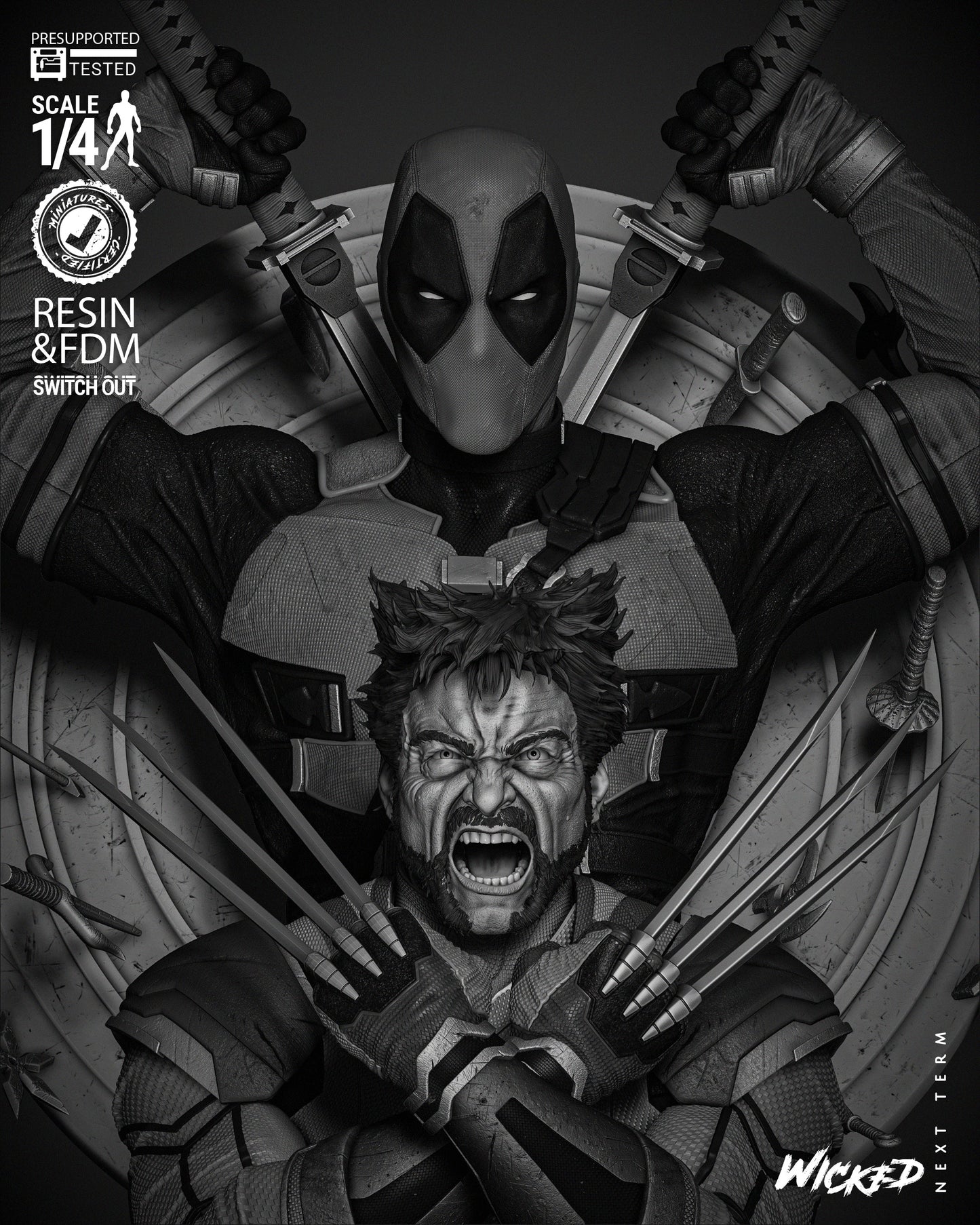 Deadpool & Wolverine 2024 Bust