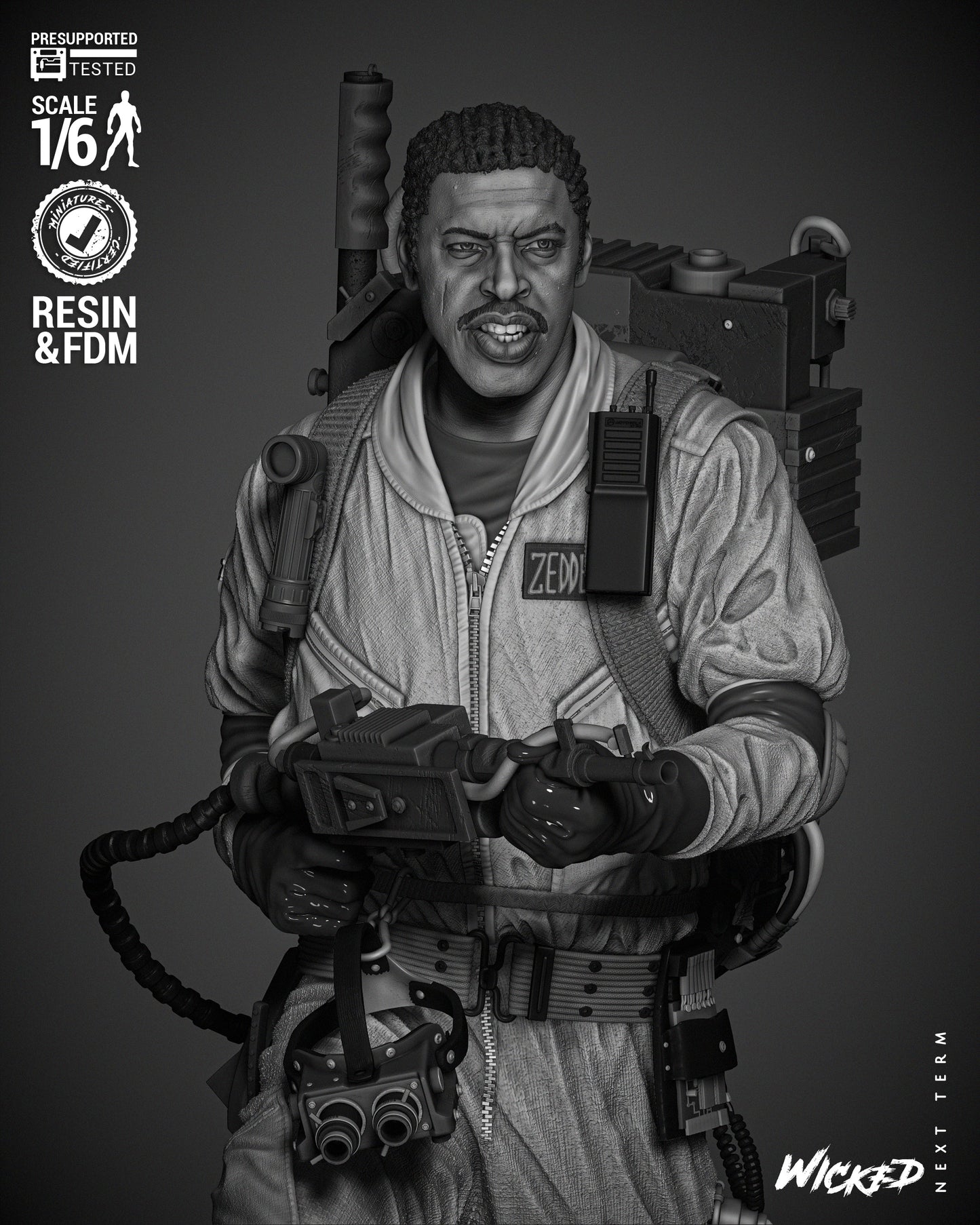 Winston Zeddemore (Ghostbusters) Statue