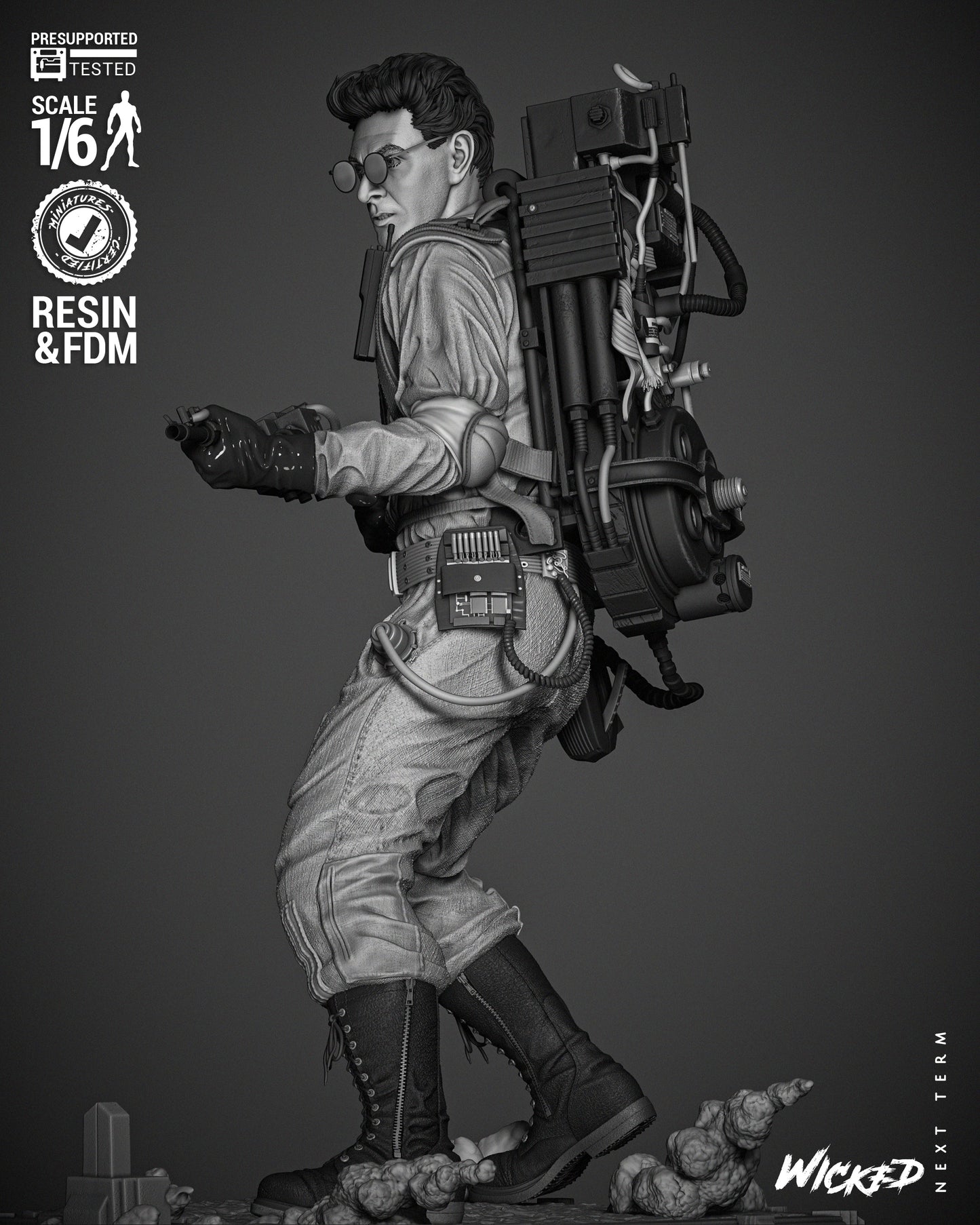 Egon Spengler (Ghostbusters) Statue