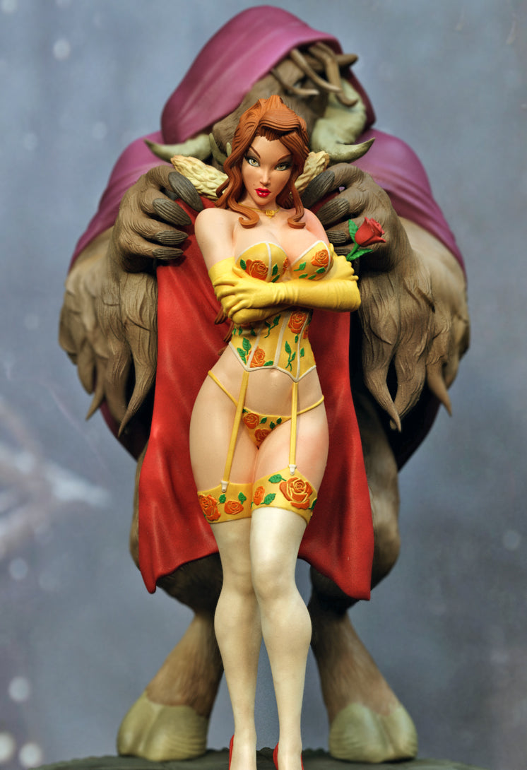 Beauty And The Beast Statue 3D-Printed Kit