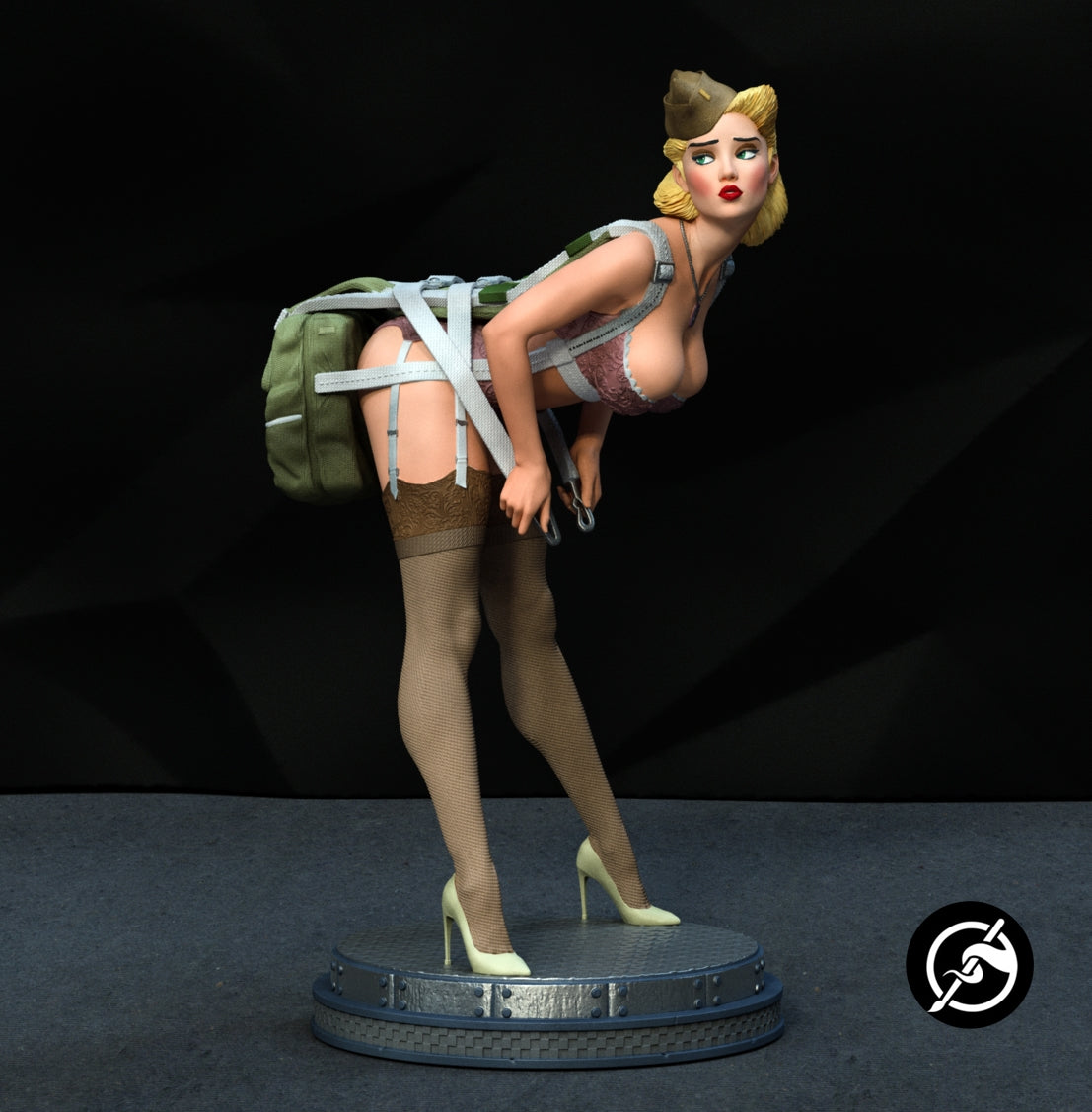 WW2 Pin-up Statue