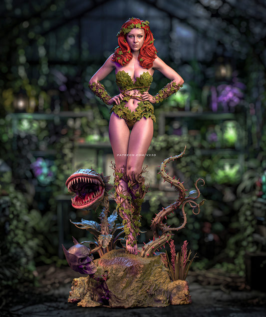 Poison Ivy Statue 3D-Printed Kit