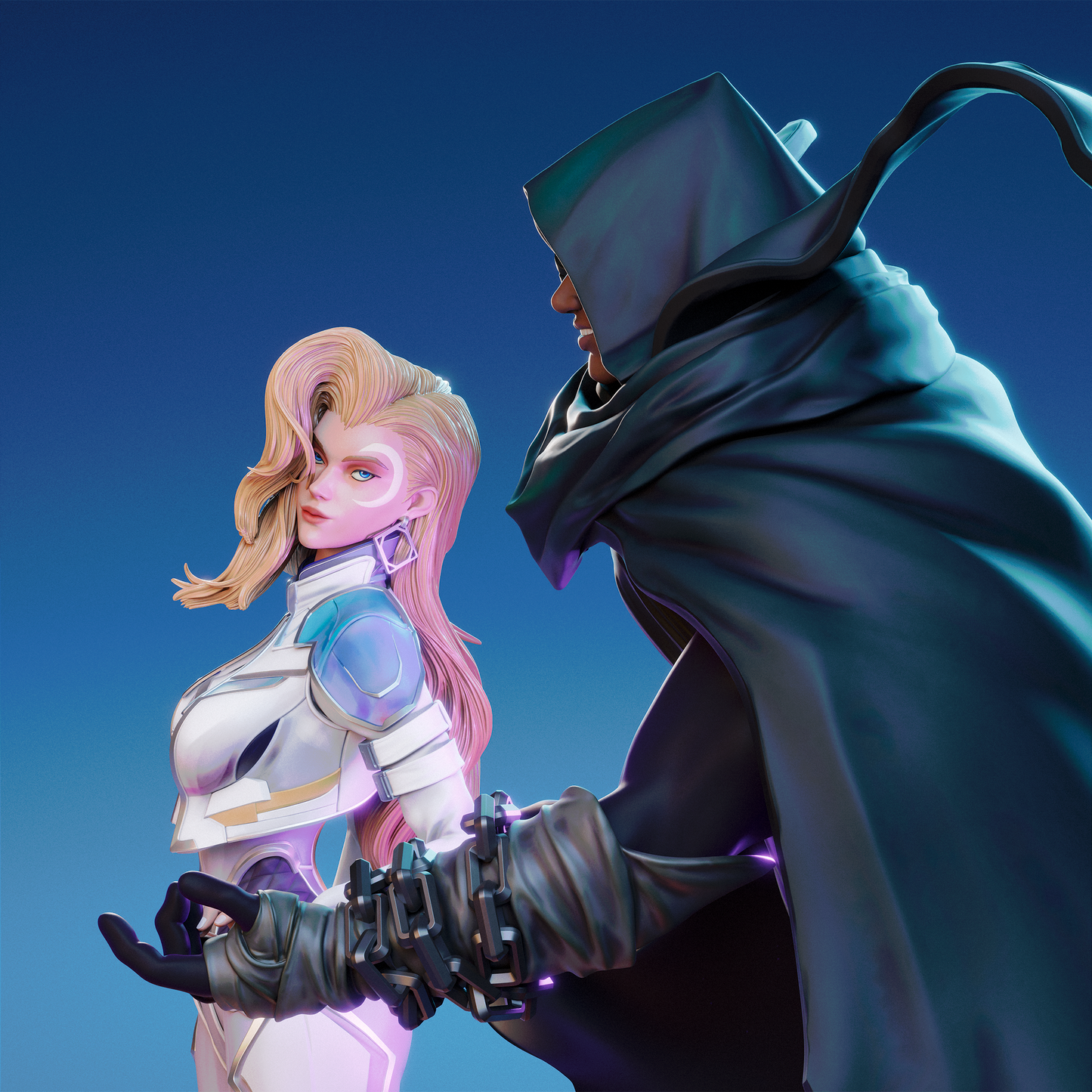 Cloak And Dagger Statue