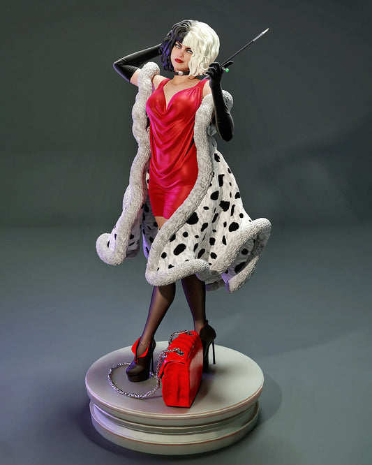 Cruella Statue 3D-Printed Kit