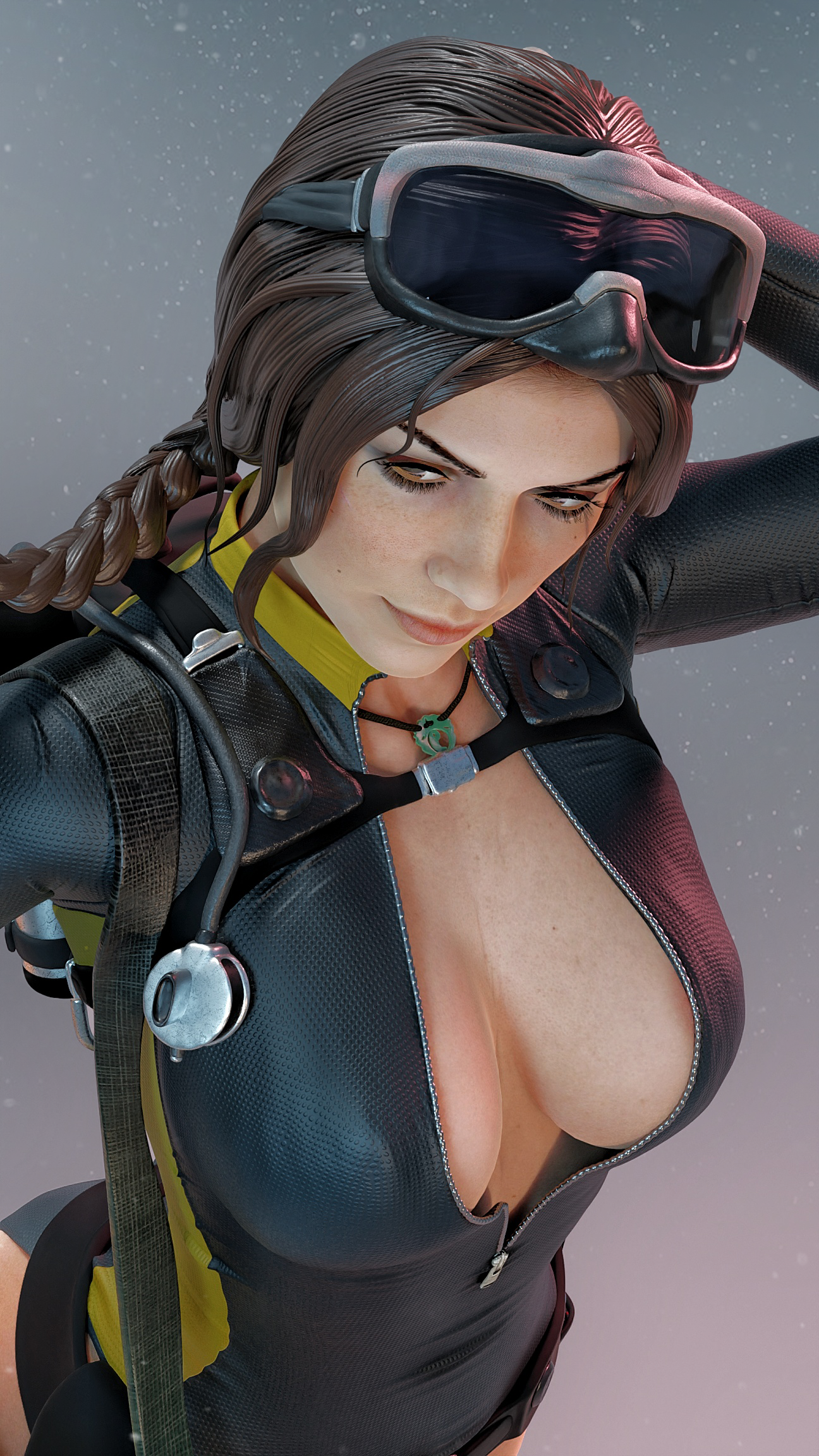 Lara Croft Statue 3D-Printed Kit