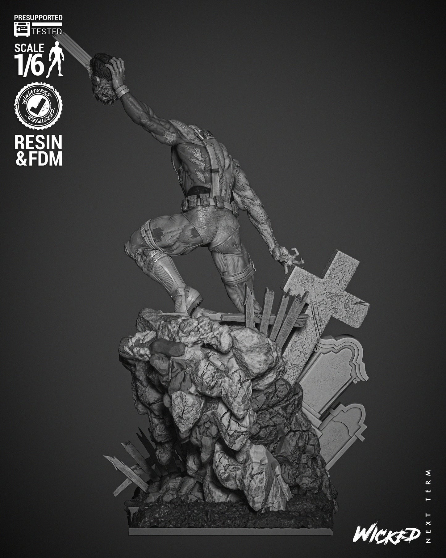 Cyclops Zombie Statue