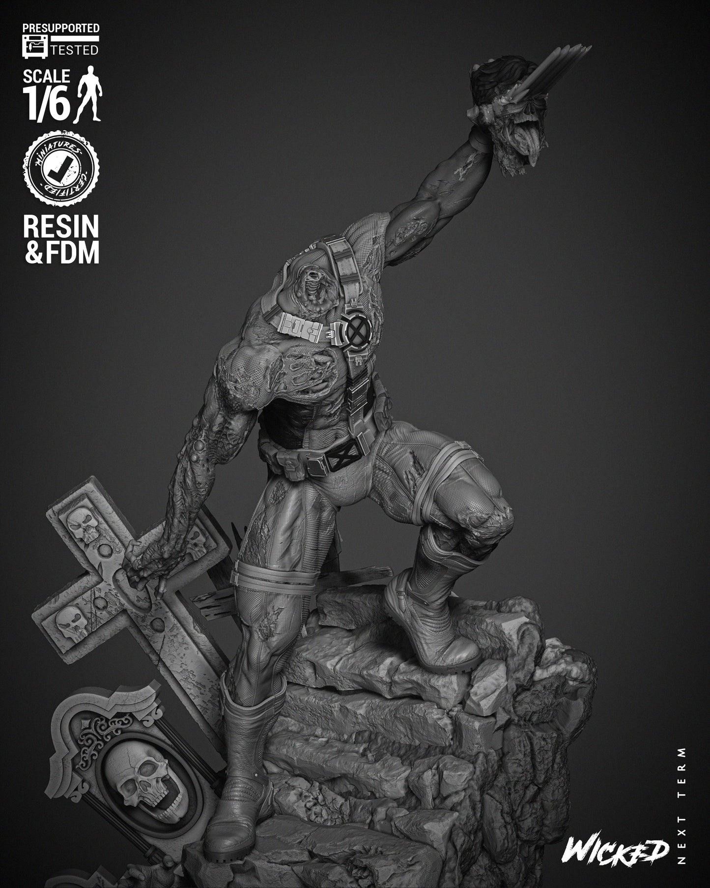 Cyclops Zombie Statue