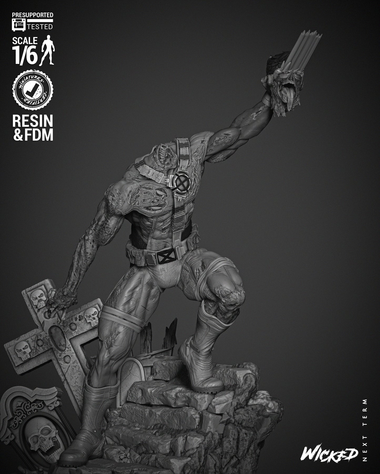 Cyclops Zombie Statue