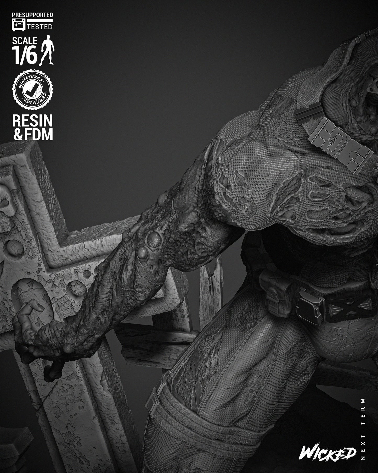 Cyclops Zombie Statue