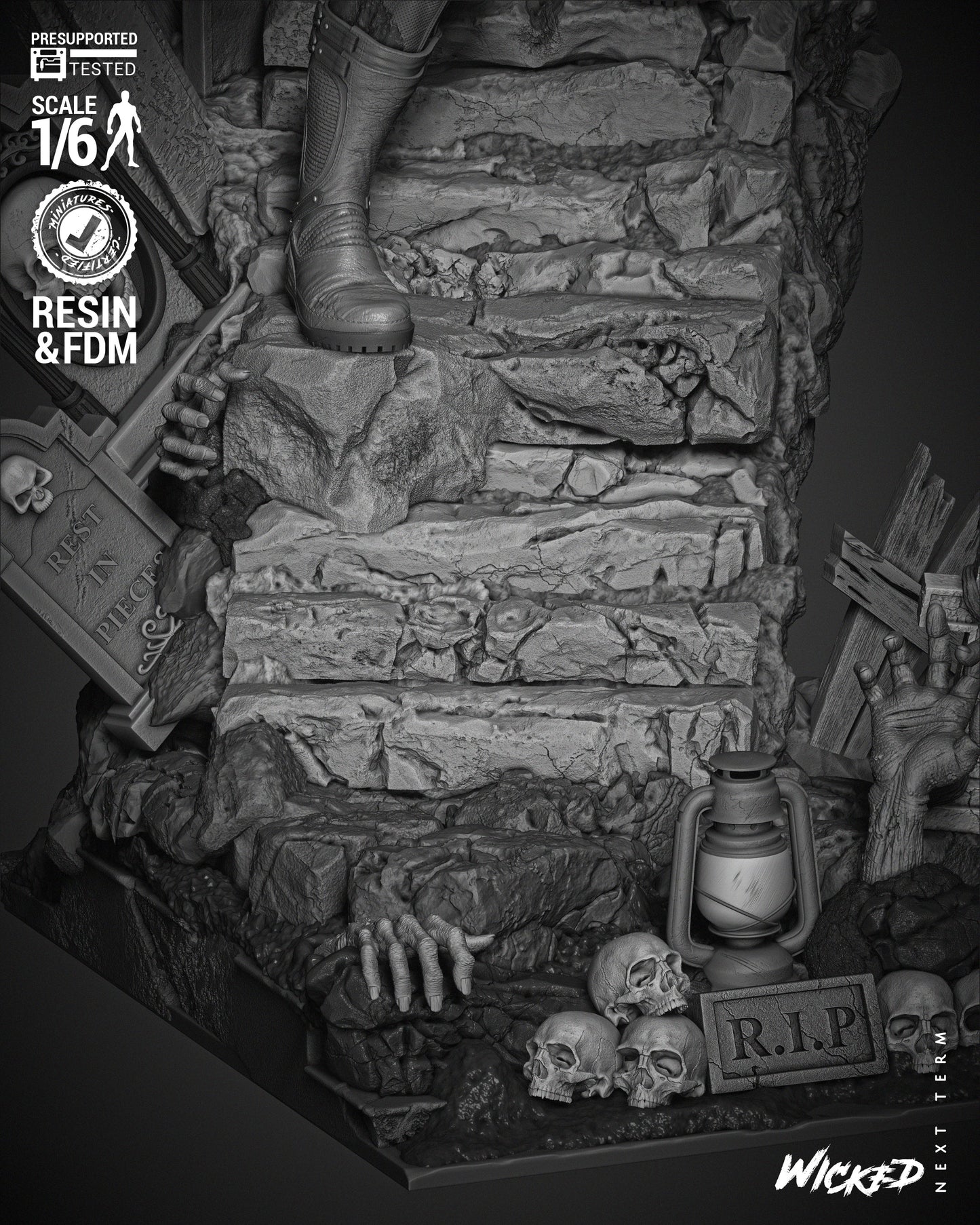 Cyclops Zombie Statue