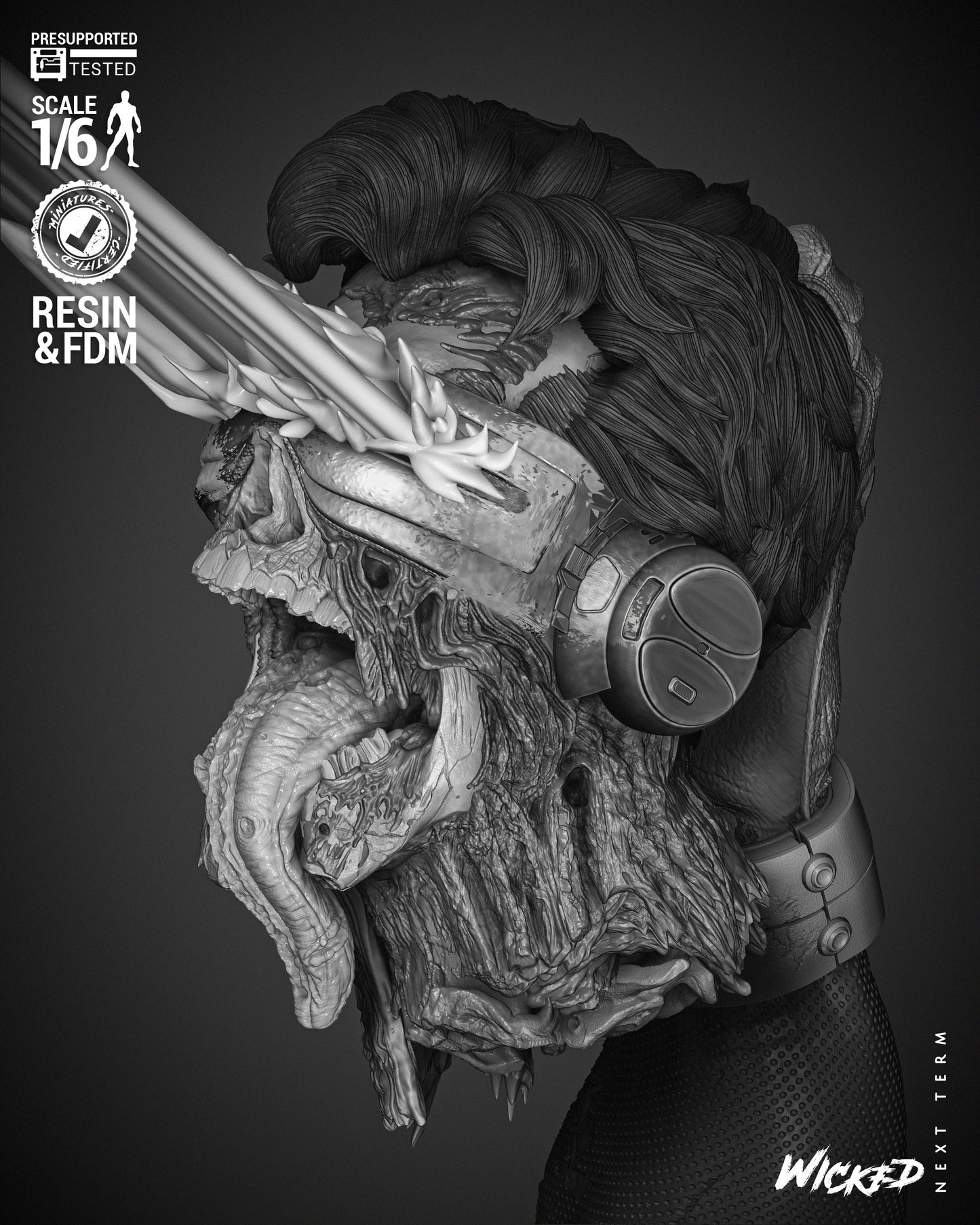 Cyclops Zombie Statue