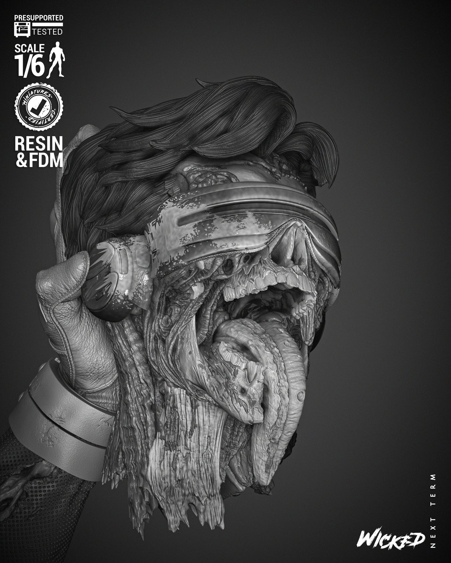Cyclops Zombie Statue