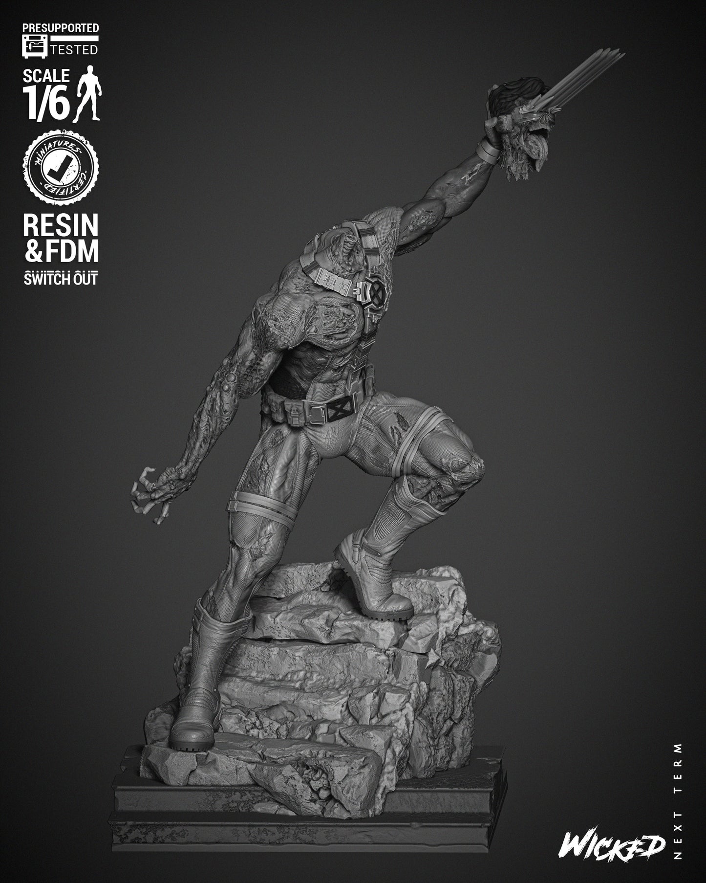 Cyclops Zombie Statue