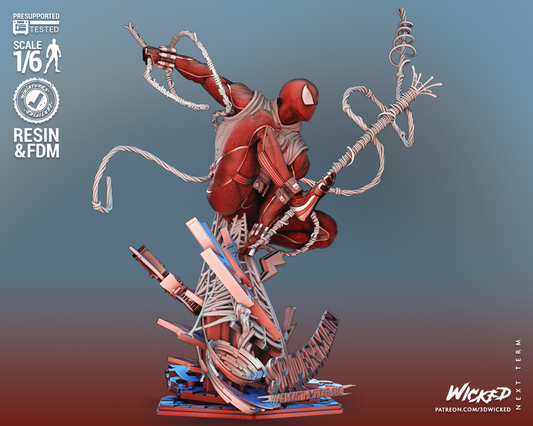 Scarlet Spider Statue