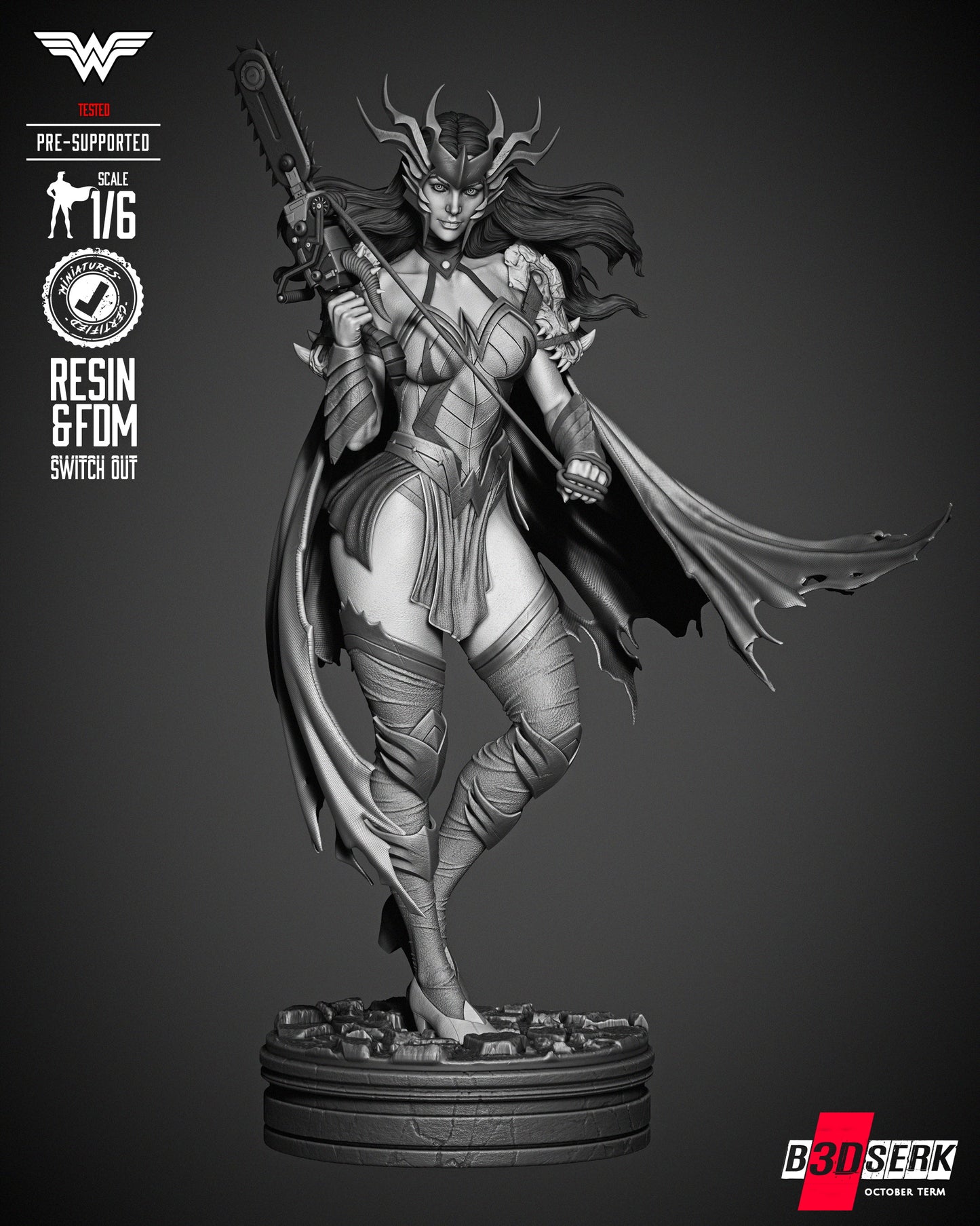 Wonder Woman Death Metal Statue