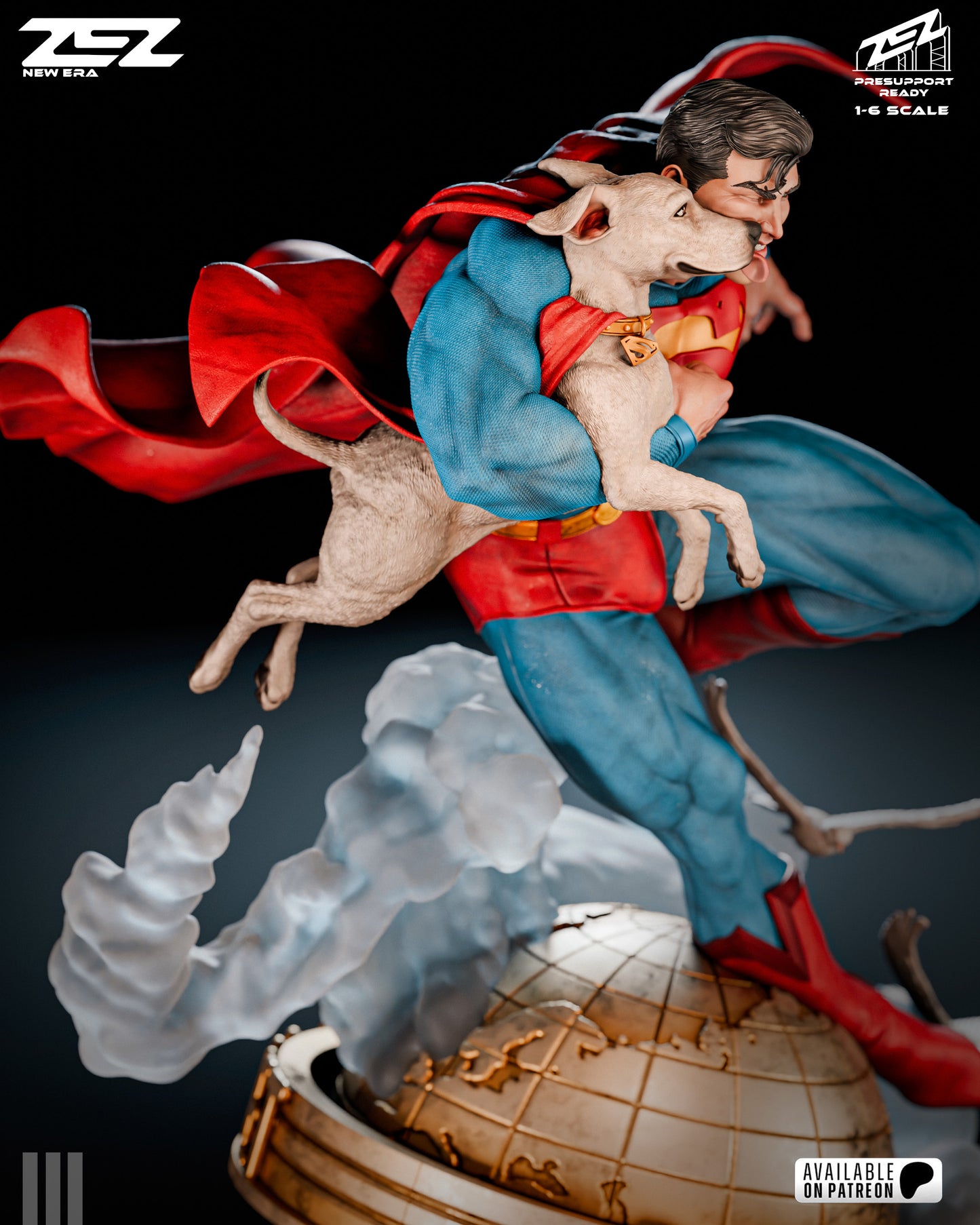 Superman And Krypto Statue
