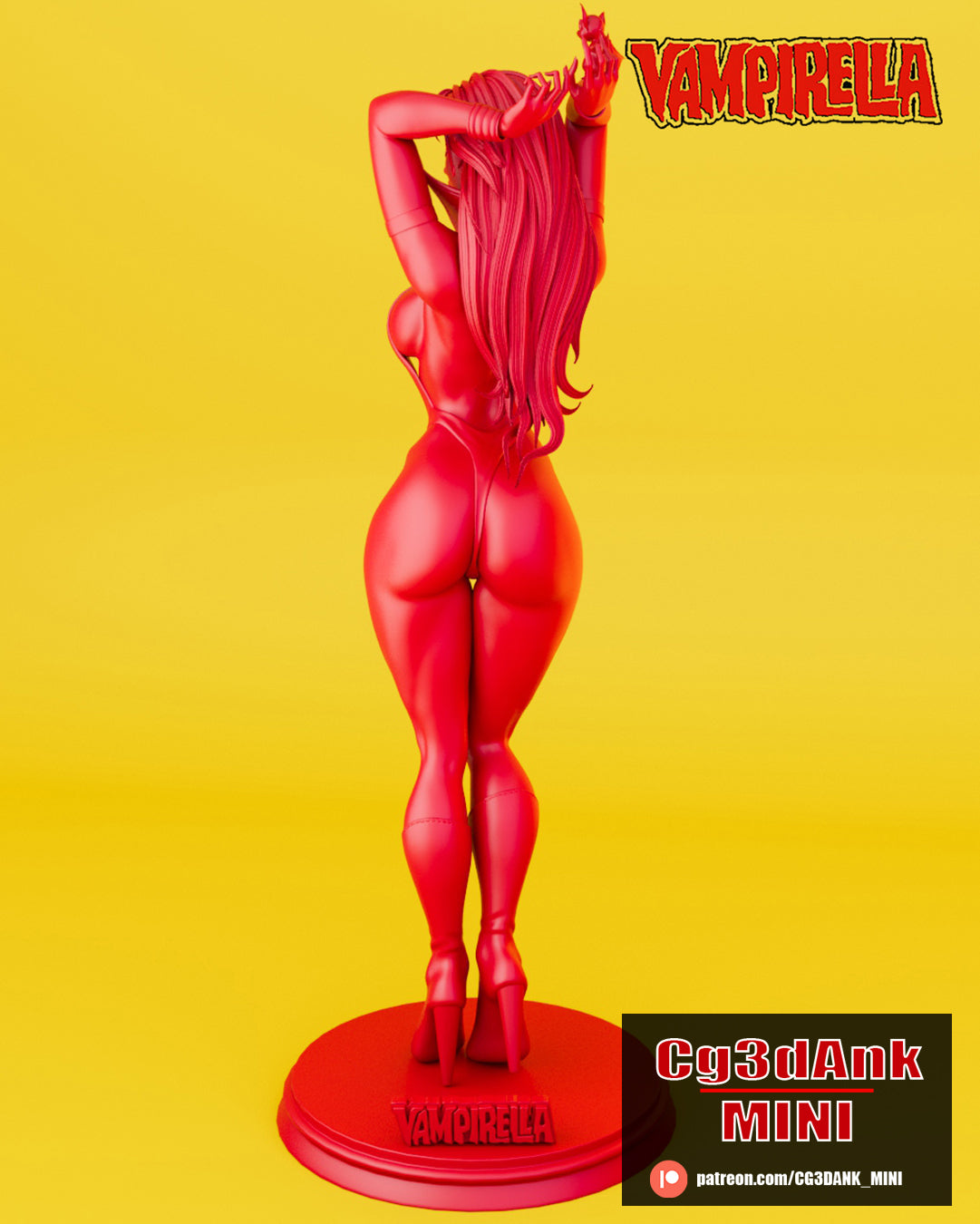 Vampirella Statue 3D-Printed Kit