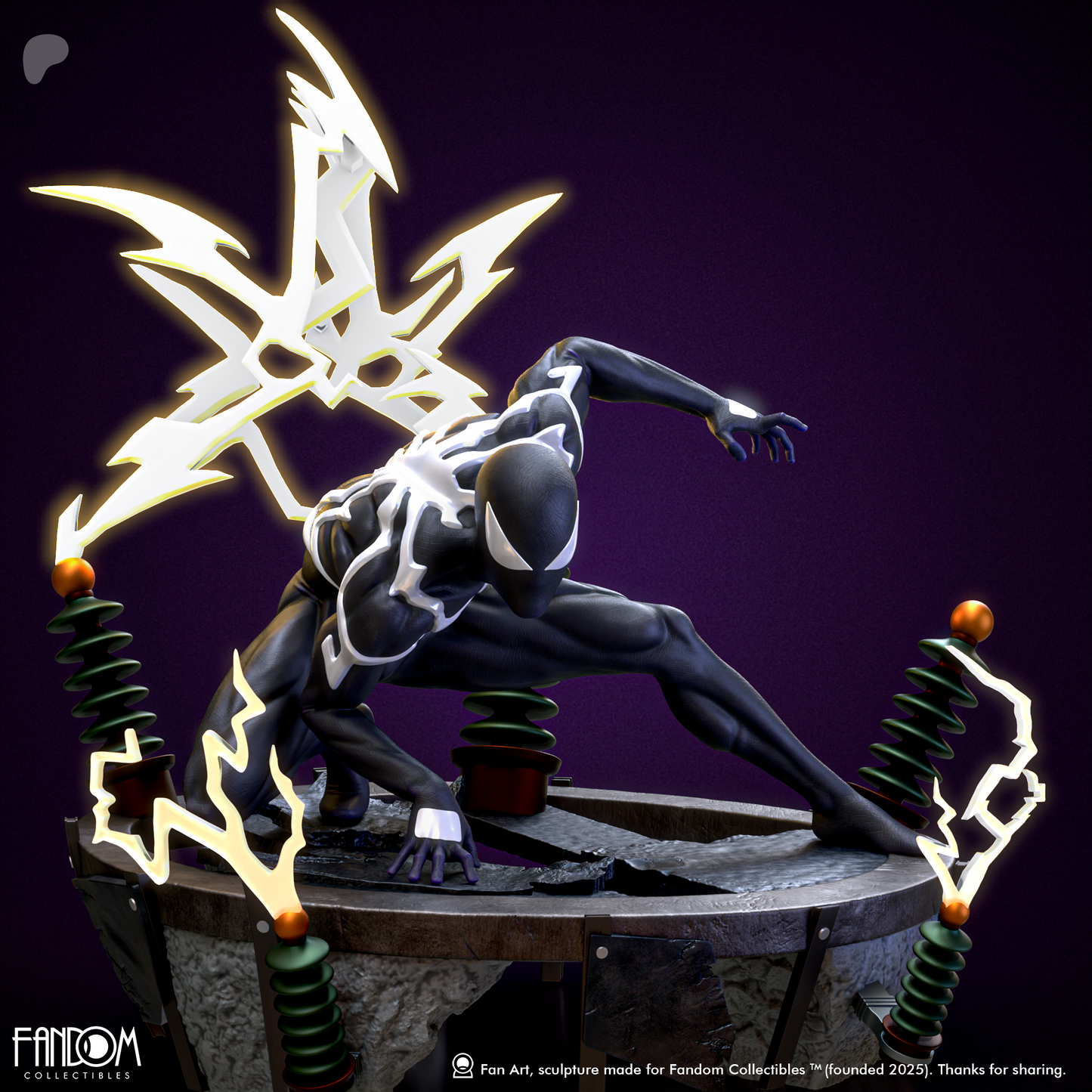 Spiderman Statue 3D-Printed Kit