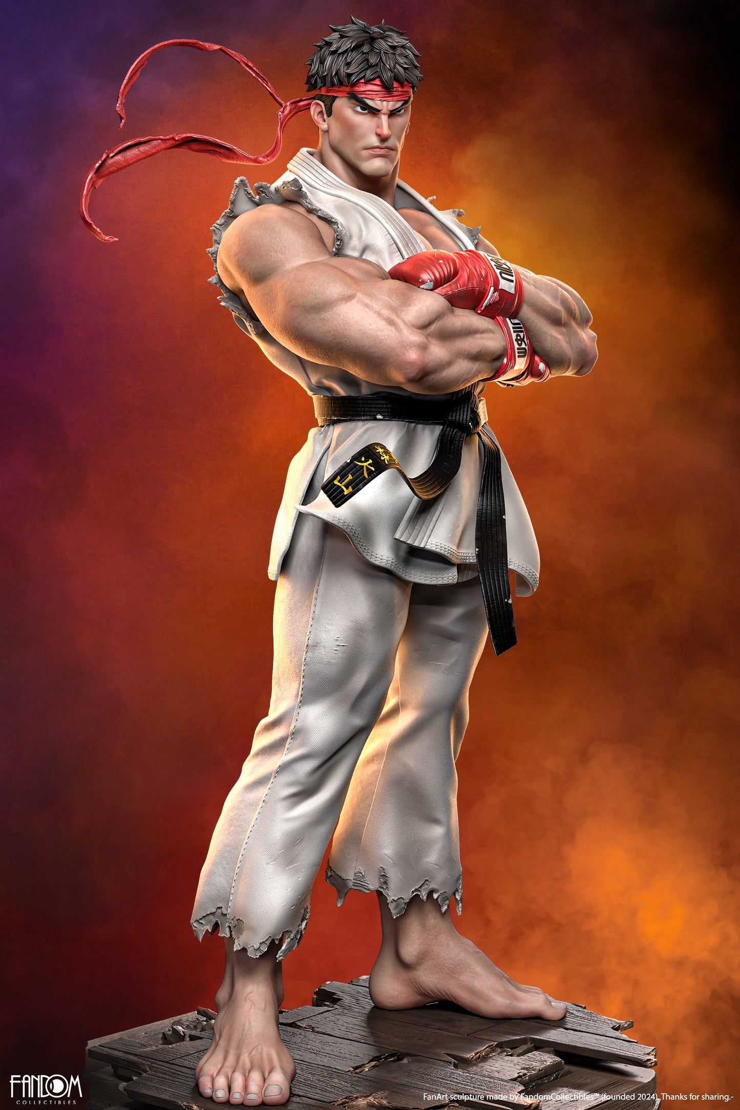 Ryu Statue 3D-Printed Kit