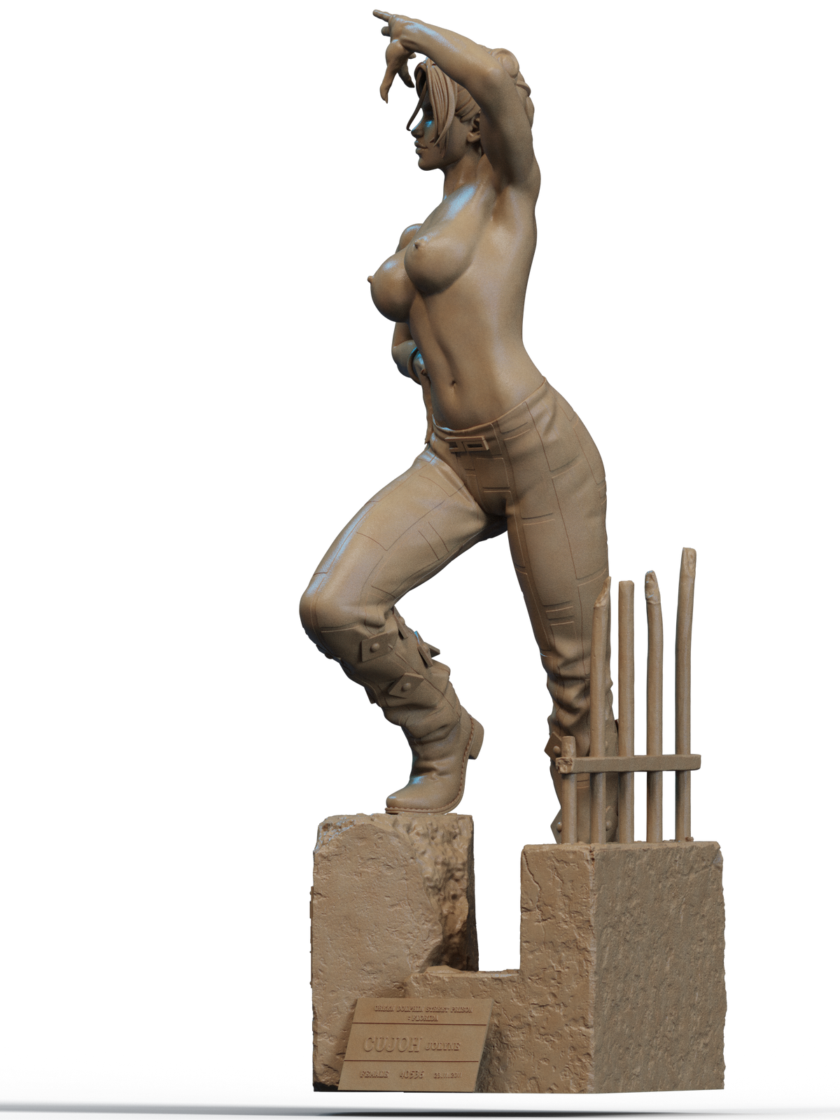 Jolyne Cujoh Statue 3D-Printed Kit
