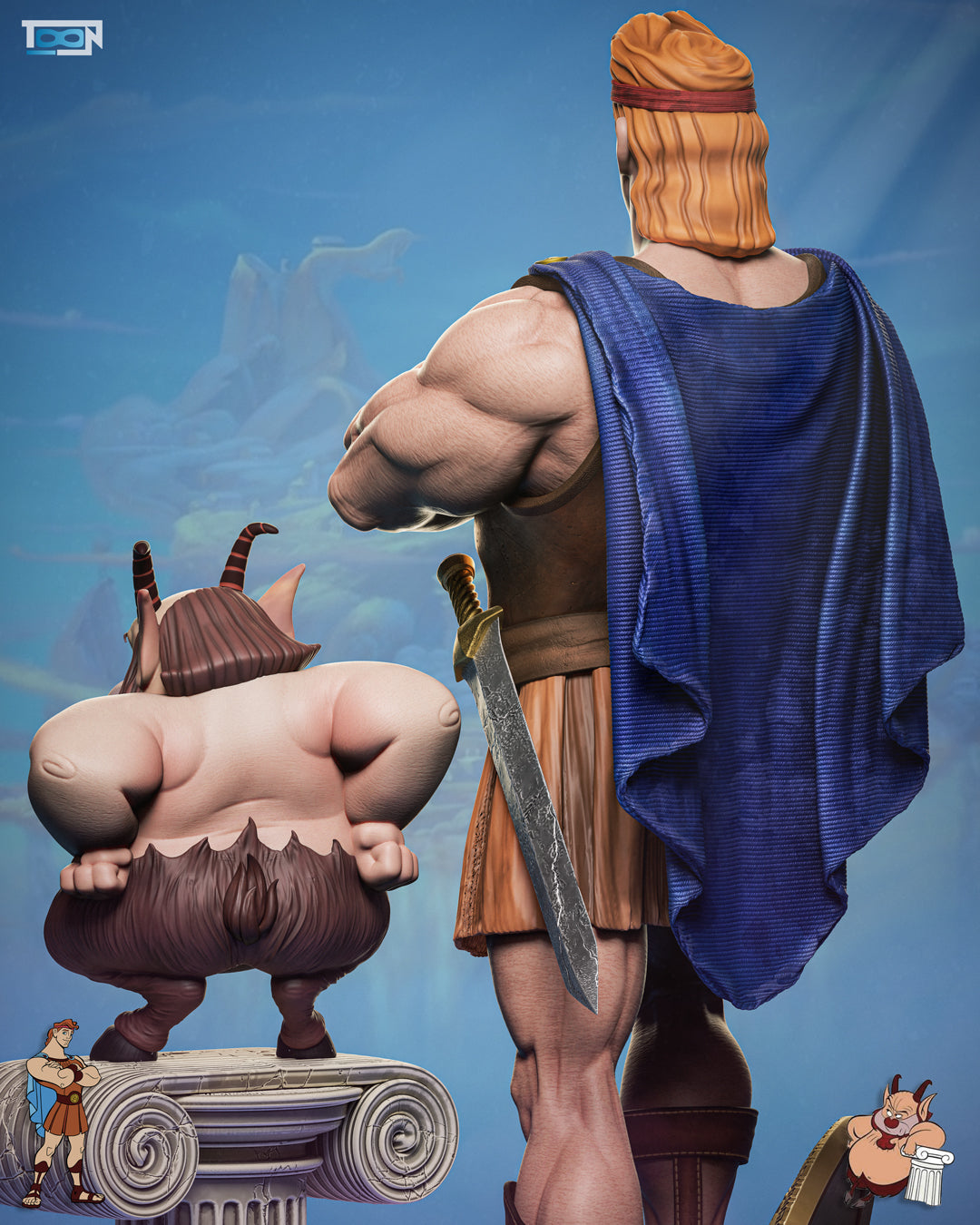 Hercules & Phil Statue