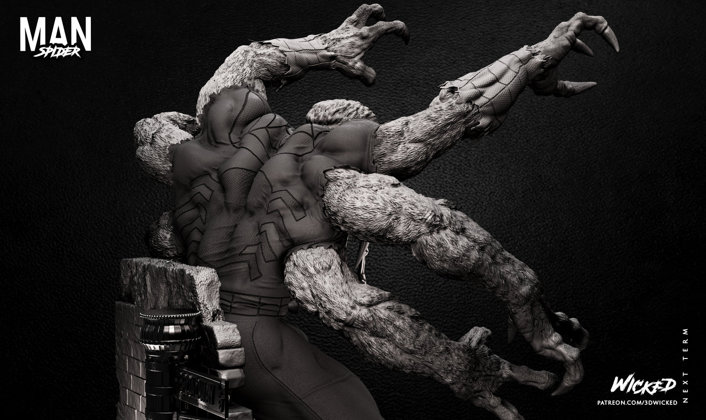 Man Spider Statue